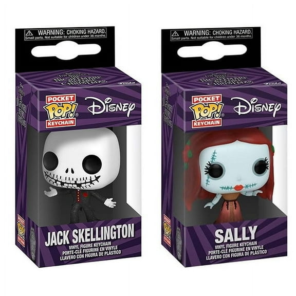 Funko Pocket POP! Keychains - Nightmare Before Christmas - SET OF 2 [Formal Jack & Sally](1.5 inch)