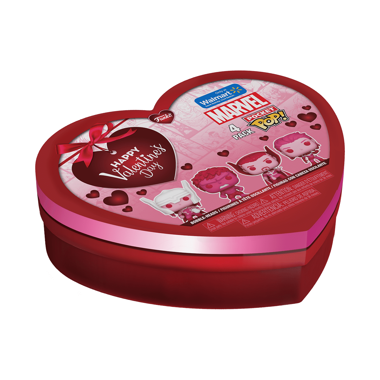 Funko Pocket POP: Marvel Classics Valentine Box 4 Piece (Walmart Exclusive)