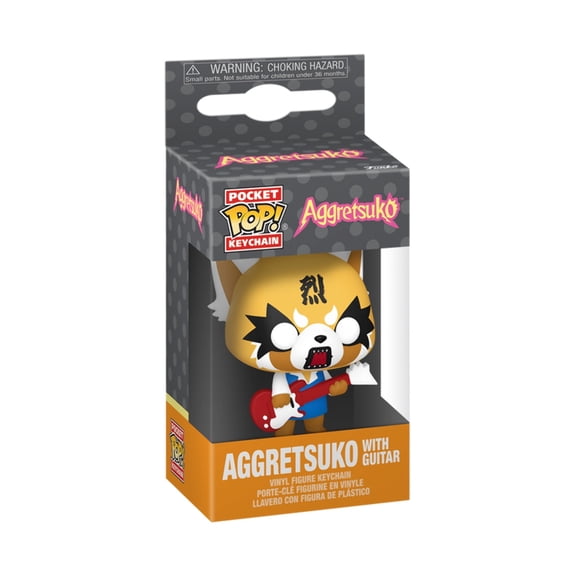 Funko Pocket Pop! Anime Aggretsuko with Guitar Keychain Vinyl 1-Count 4 Inch