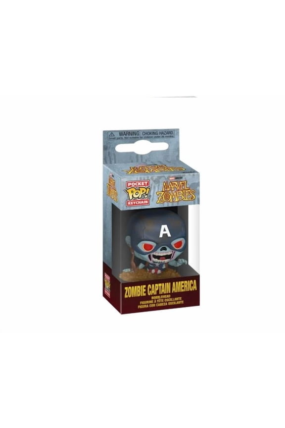 Pocket Pop! Keychain Marvel Zombies Zombie Captain America Mini Figure
