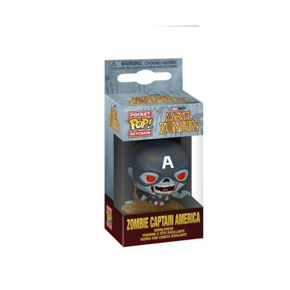 Funko Pocket Pop! Keychain Marvel Zombies Zombie Captain America Mini Figure