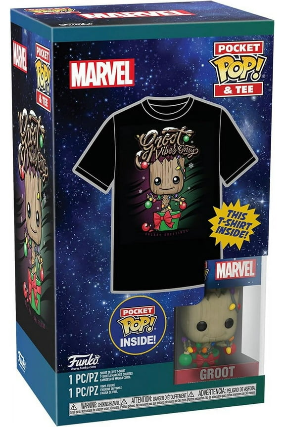 Pocket Pop! Tees Marvel Holiday Groot T-Shirt - Xlarge
