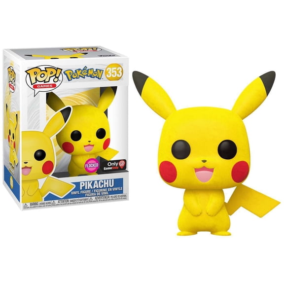 Funko Pokemon POP! Games Pikachu Vinyl Figure (Flocked)