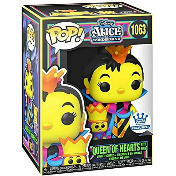 Funko Pop! 1063 Alice in Wonderland Queen of Hearts Black Light Vinyl Figure