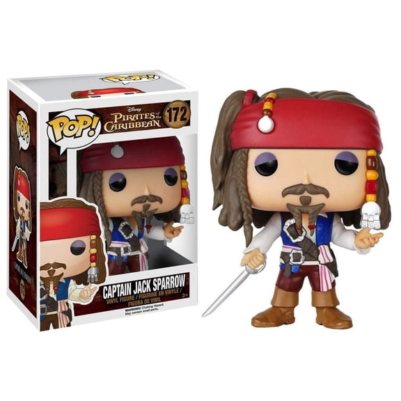 Funko Pop #172 Pirates of The Caribbean Captain Jack Sparrow Vinyl Figure
