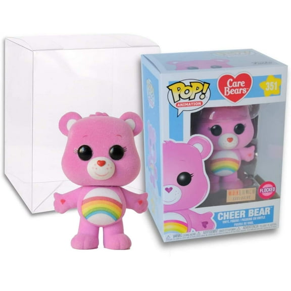 Cheer Bear 351 Flocked Stickered Vinyl Pop with Protector