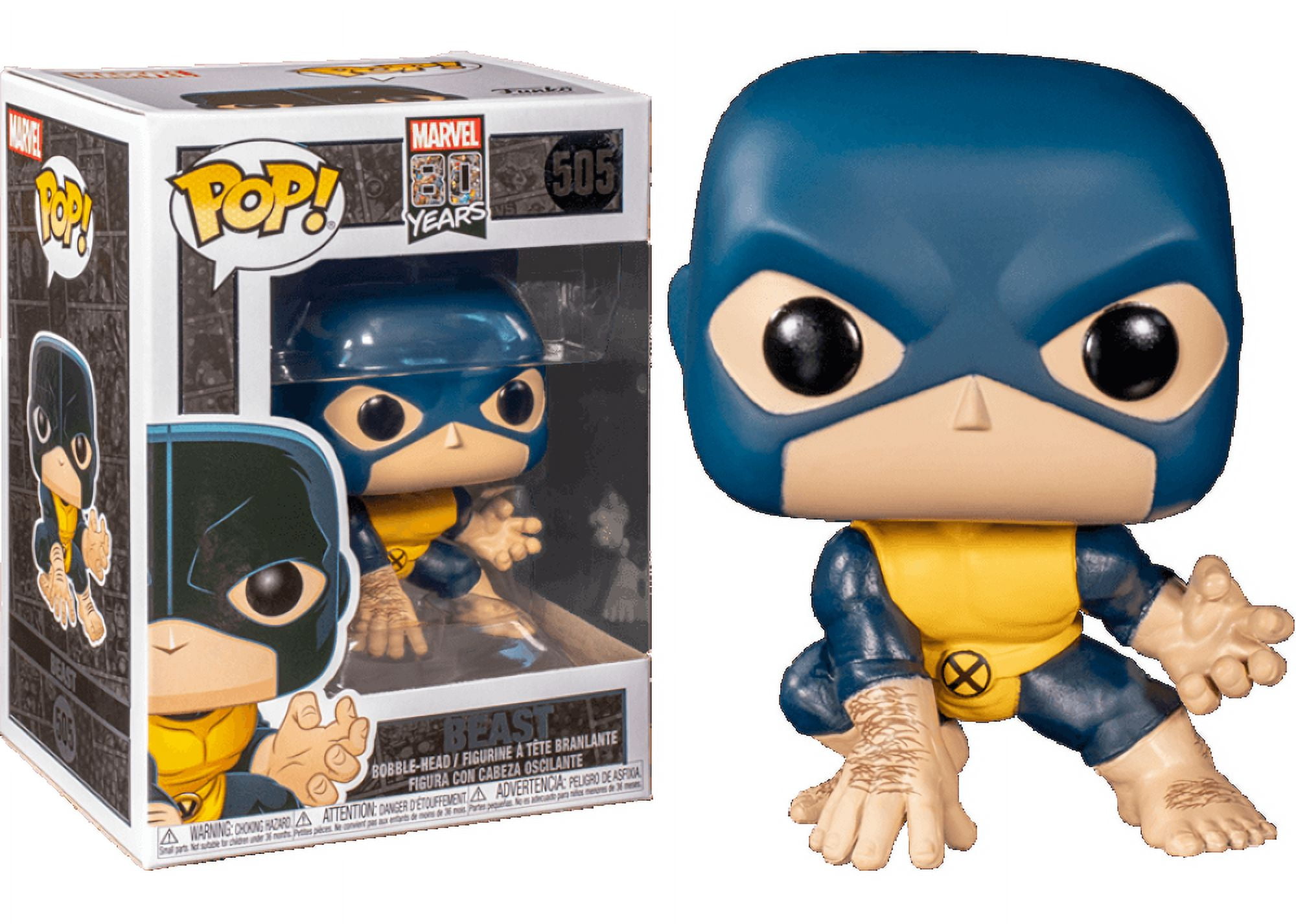 Funko Pop - 505 Marvel 80 Years - Beast Vinyl Figure Funko Pop - 505 Marvel 80 Years - Beast Vinyl Figure