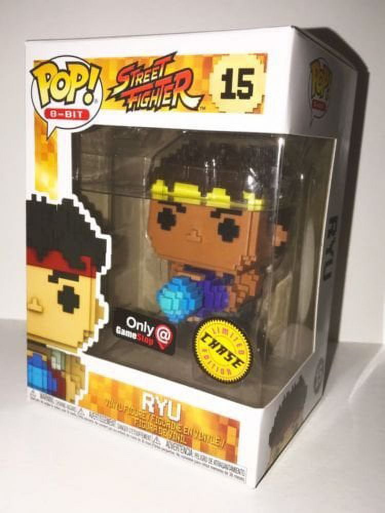  Ryu (GameStop Exc): Fun ko P o p ! 8-bit Vinyl Figurine Bundled  with 1 Video Game Theme Compatible Trading Card (015 - 22862) : Toys & Games