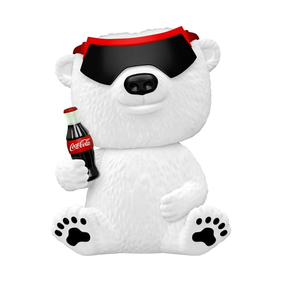 Funko Pop 90's Coca-Cola Retro Polar Bear Flocked Ad Icon Holiday Figure