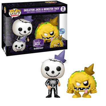 Funko Pop! Ad Icons Jack in The Box- Skeleton Jack & Monster Taco Exclusive Pop! Vinyl Figure 2 Pack