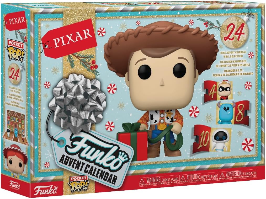 Fùnko Pop! Advent Calendar Pixar 2024, 24 Vinyl Figures