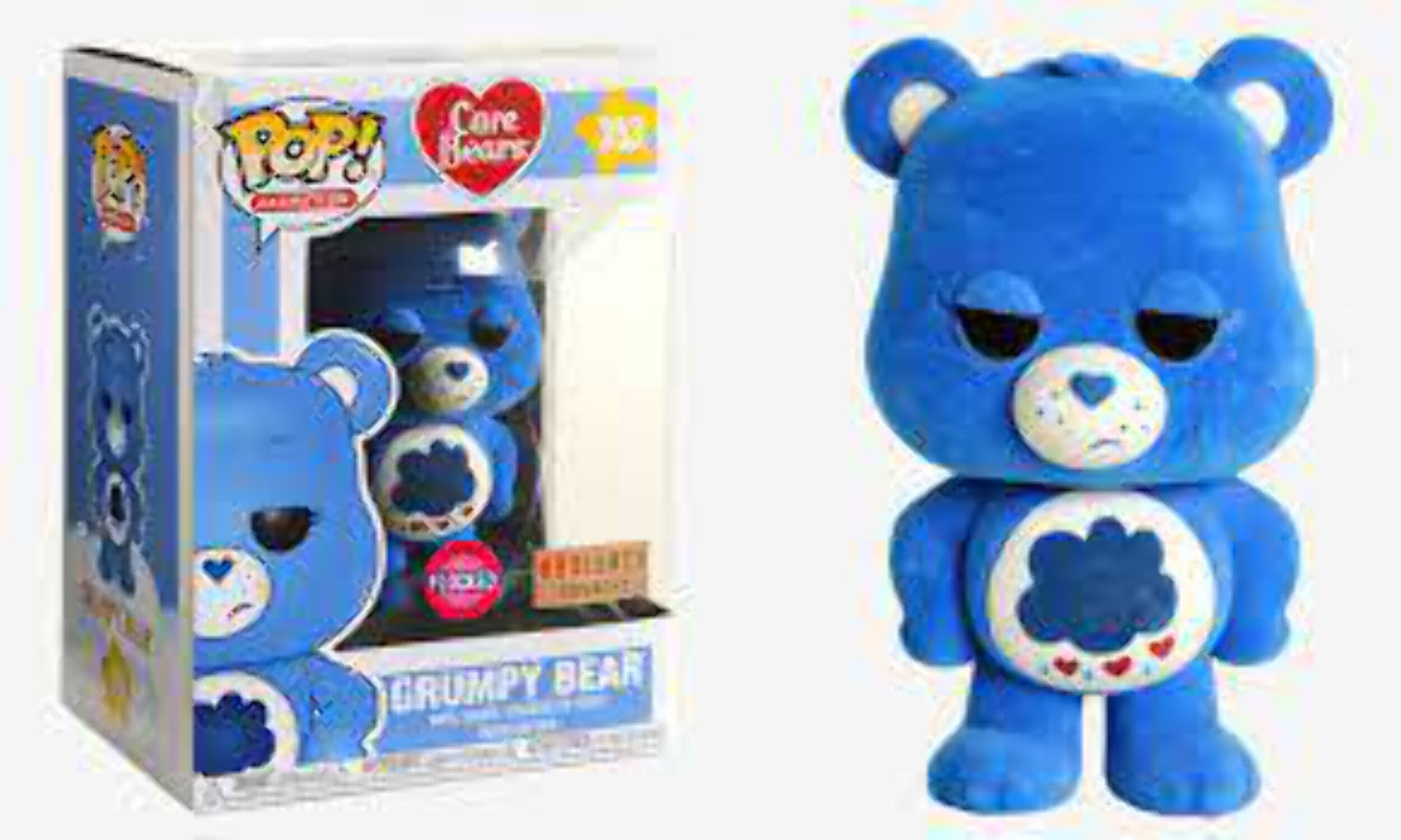 Funko Pop! Animation Care Bears Flocked Grumpy Bear #353 Box