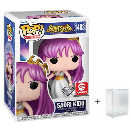 Funko Pop! Animation: Sant Seiya - Saori Kido - Diamond Collection AE Exclusive Glitter #1463 w/ Protector