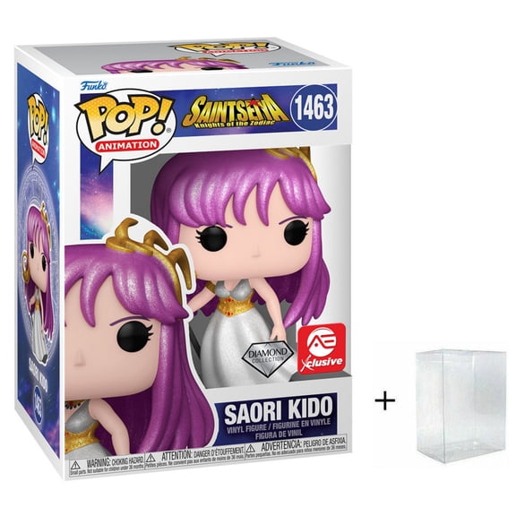 Funko Pop! Animation: Sant Seiya - Saori Kido - Diamond Collection AE Exclusive Glitter #1463 w/ Protector