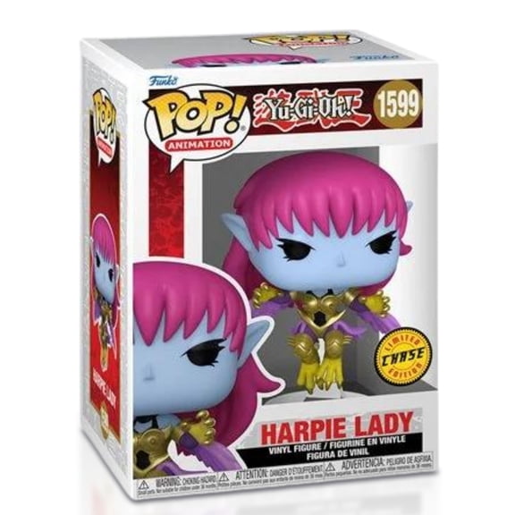 Funko Pop! Animation Yu-Gi-Oh! Harpie Lady 1599 -Chase Limited Edition Vinyl Figure with Case