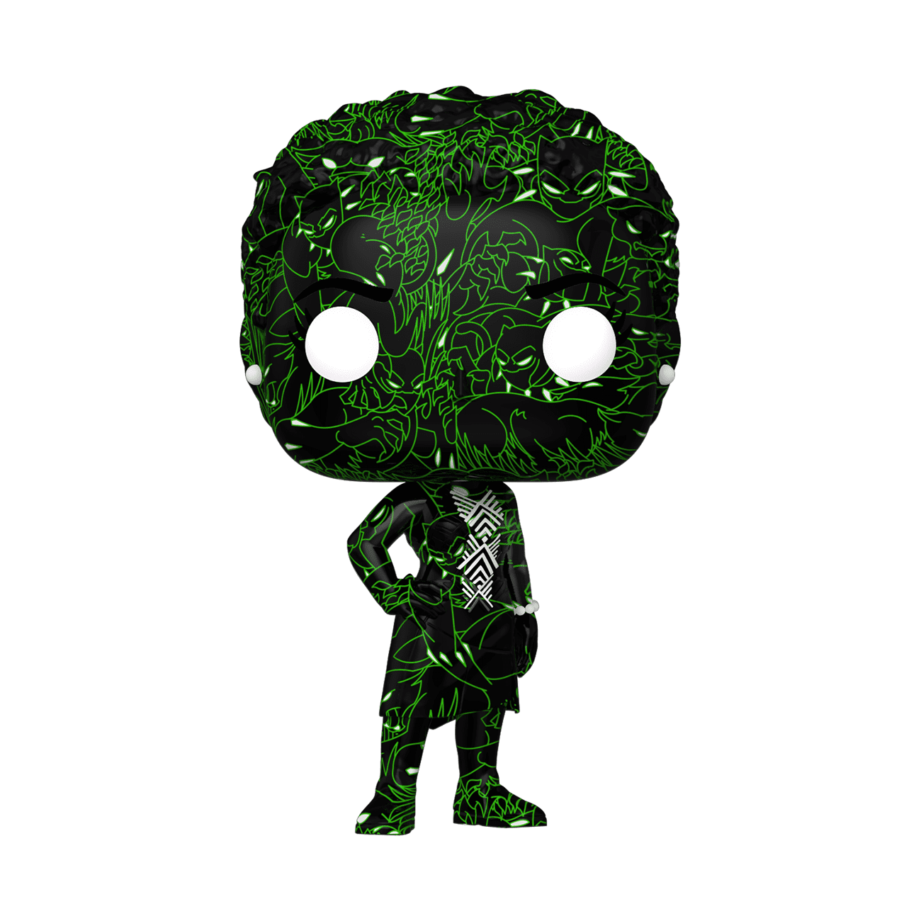 ホットなアイテム、ホットな節約 Marvel Series: Artist Pop! Funko Studios' Panther Black アメコミ