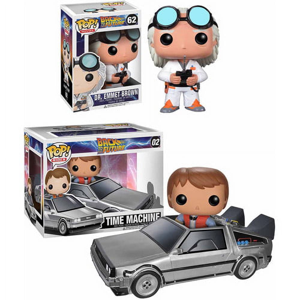 Funko Pop! Back to the Future Movie Vinyl Collectors Set: Doc Emmet Brown &  Pop! Ride Delorean with Marty McFly