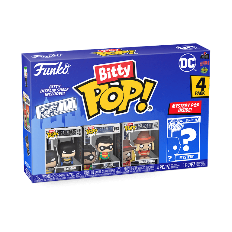 Funko Pop! Bitty POP: DC - Batman, Robin, Scarecrow and a Mystery