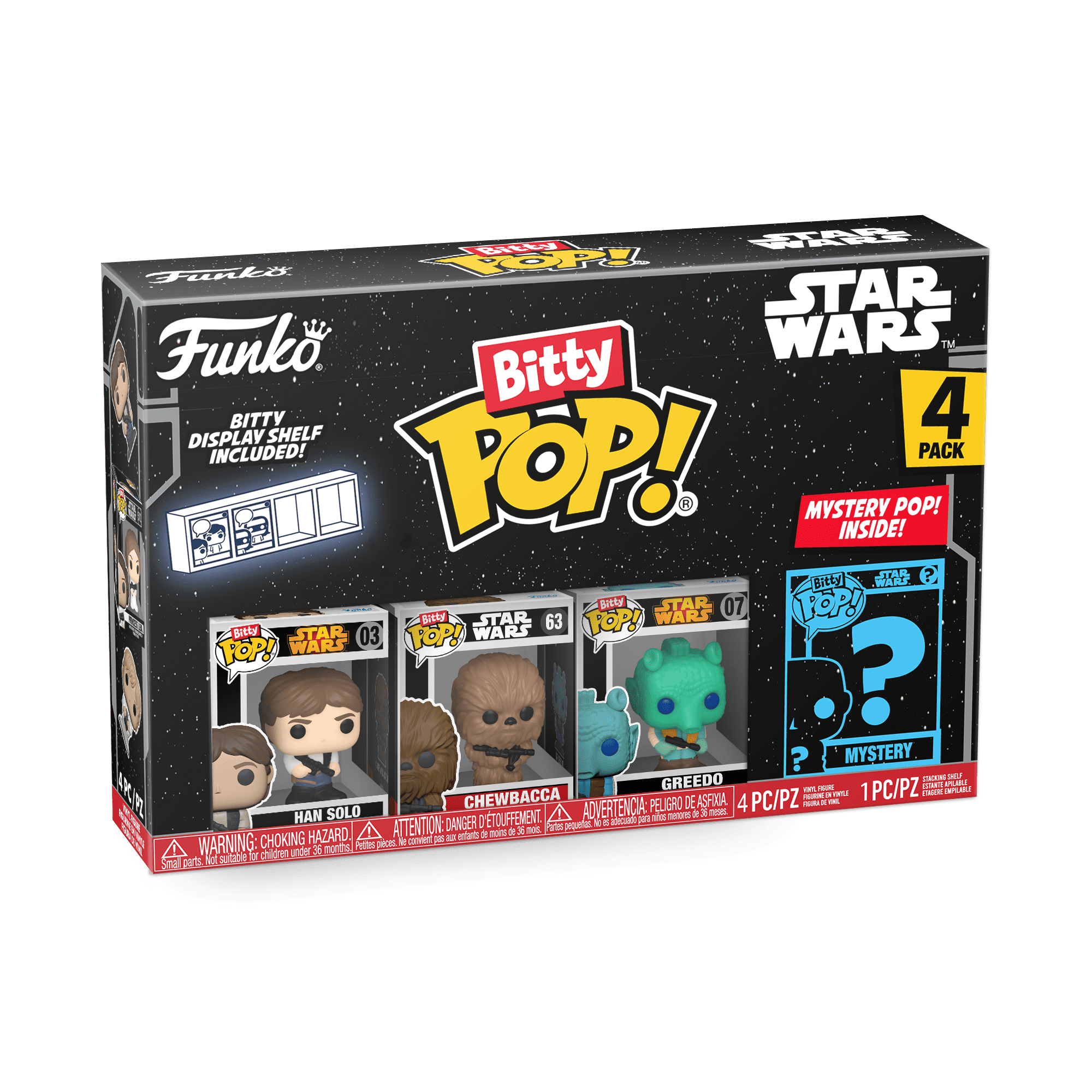 限定品含む　スターウォーズ　funko pop 4点 Star Wars Bitty Pop! Han Solo Four-Pack (Empire Strikes Back)