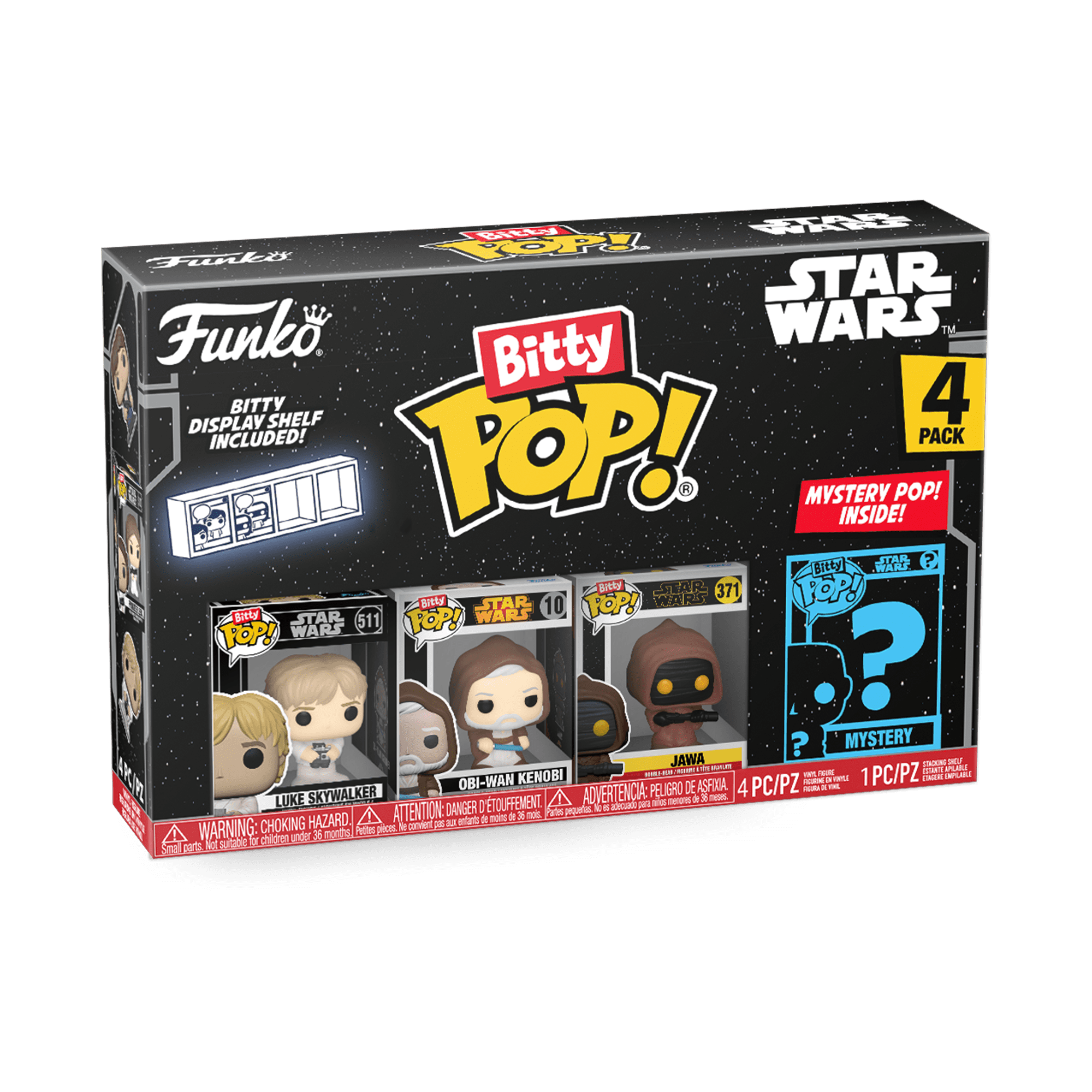 Funko Pop! Star Wars: Bitty POP 4-Pack - Luke Skywalker, Obi-Wan