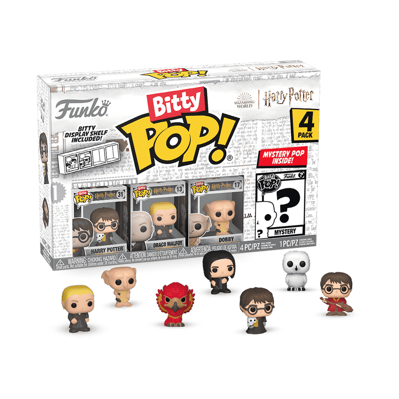 Funko Pop! Bitty Pop Vinyl Figures 4-Pack: Harry Potter, Draco