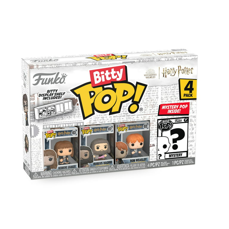 Funko Pop! Bitty Pop: Harry Potter - Hermione Granger, Rubeus Hagrid, Ron  Weasley and a Mystery Bitty Pop! 4-Pack 