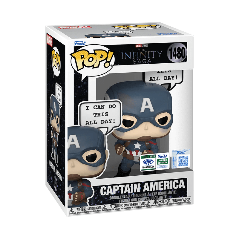 Funko Pop! ファンコ ポップ　キャプテンアメリカ 1480 Funko Pop! Captain America 1480 WonderCon Exclusive - Walmart.com