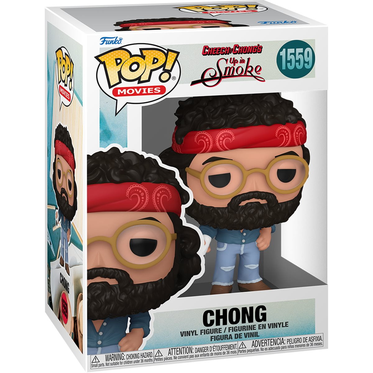 Funko Pop 1559 Movies Cheech & Chong's Up in Smoke - Chong Vinyl Figure ...