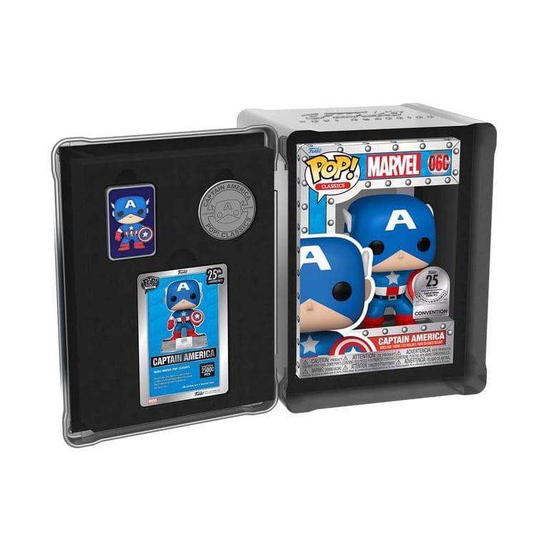 Funko Pop Marvel Collector Corps Exclusive Captain America 85th Anniversary Figurine With Acrylic Case