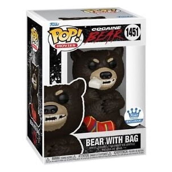 Funko Pop Cocaine Bear with Bag Funko Exclusive 1451 Vinyl Figure