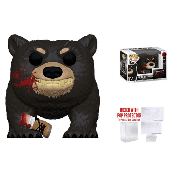 Funko Pop! Cocaine Bear with Leg Bloody Vinyl Figure #1452 Bundled With Pop Protector