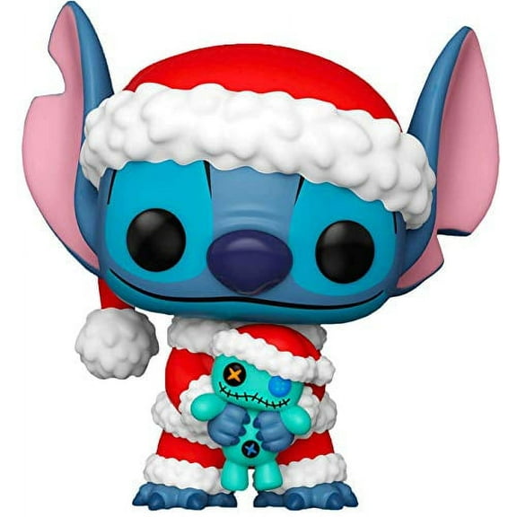 Funko Pop! Collectible Vinyl Figure, Santa Stitch with Scrump, 4"