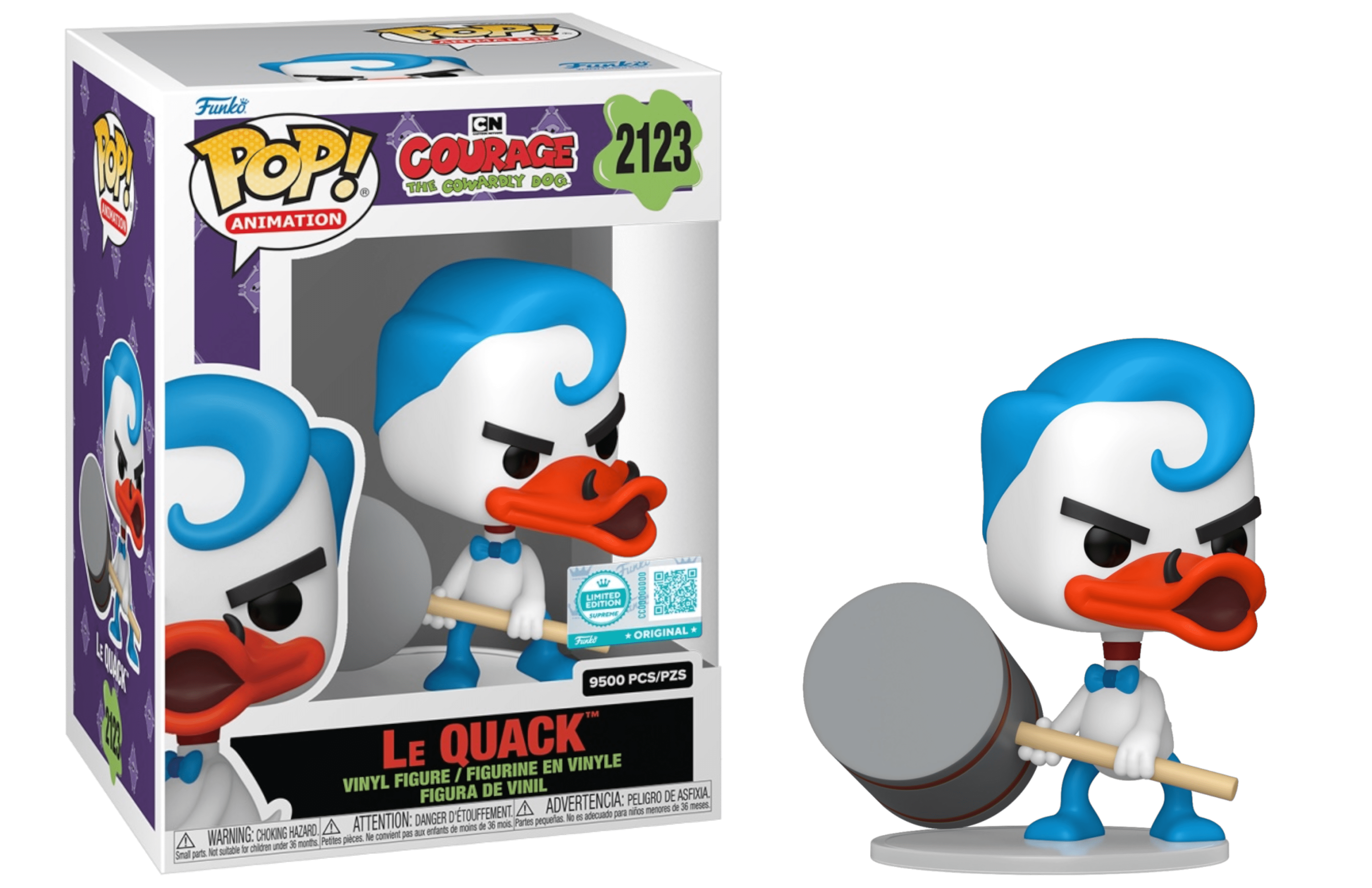 Funko Pop! Courage the Cowardly Dog Le Quack #2123 Limited Edition ...