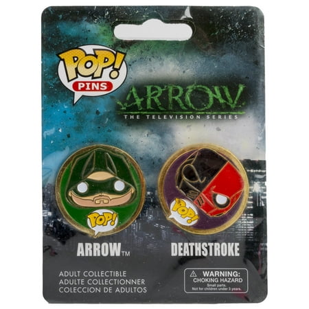 Funko Pop! DC Comics Arrow and Deathstroke Pin Set