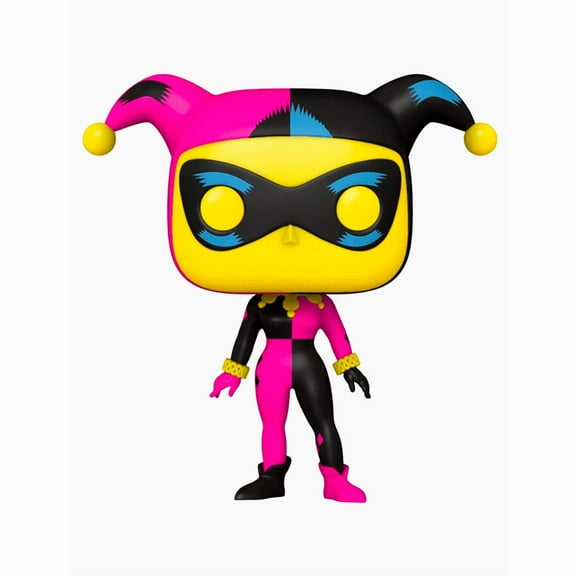Funko Pop! DC Comics: Harley Quinn Black Light Exclusive #371 + Protector