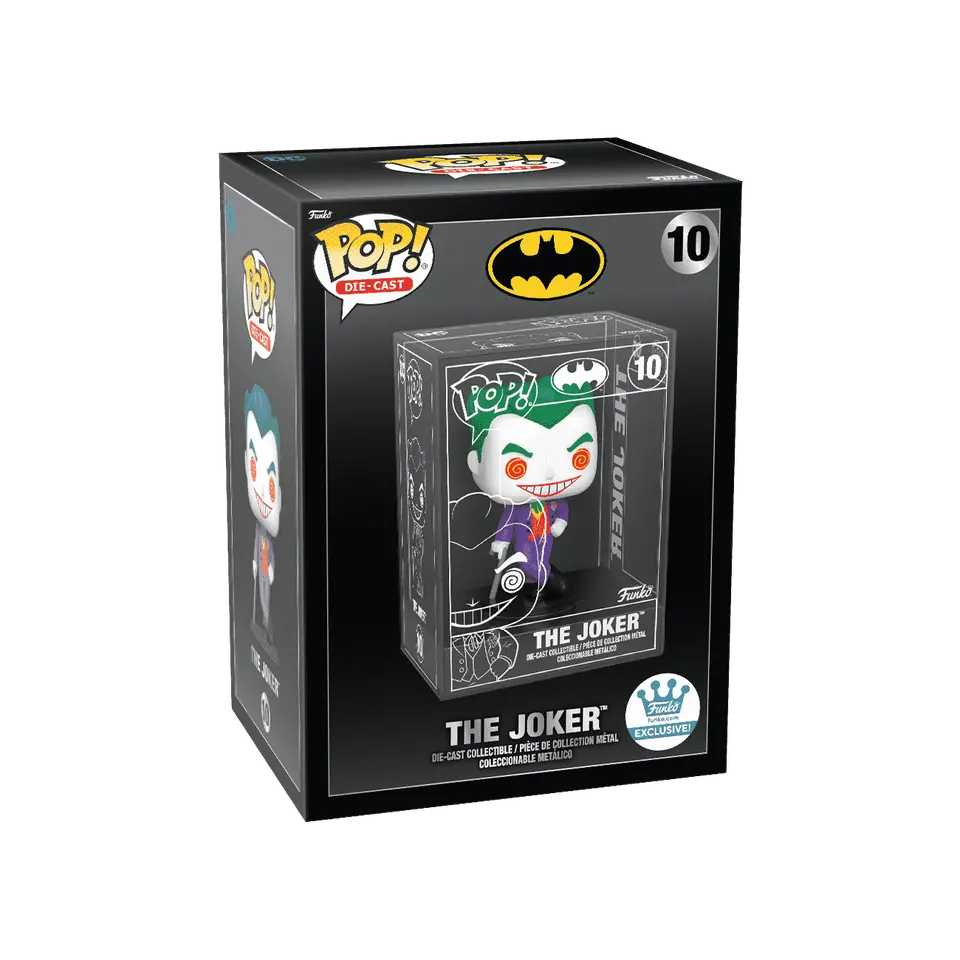 Funko Pop! Die-Cast: The Joker (DC Comics) – Collectible Figure With Chase Variant Chance, 4.15 Inches