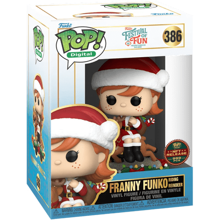 Funko Pop! Digital Franny Funko Riding Reindeer #386 – Limited Edition of 999 PCS