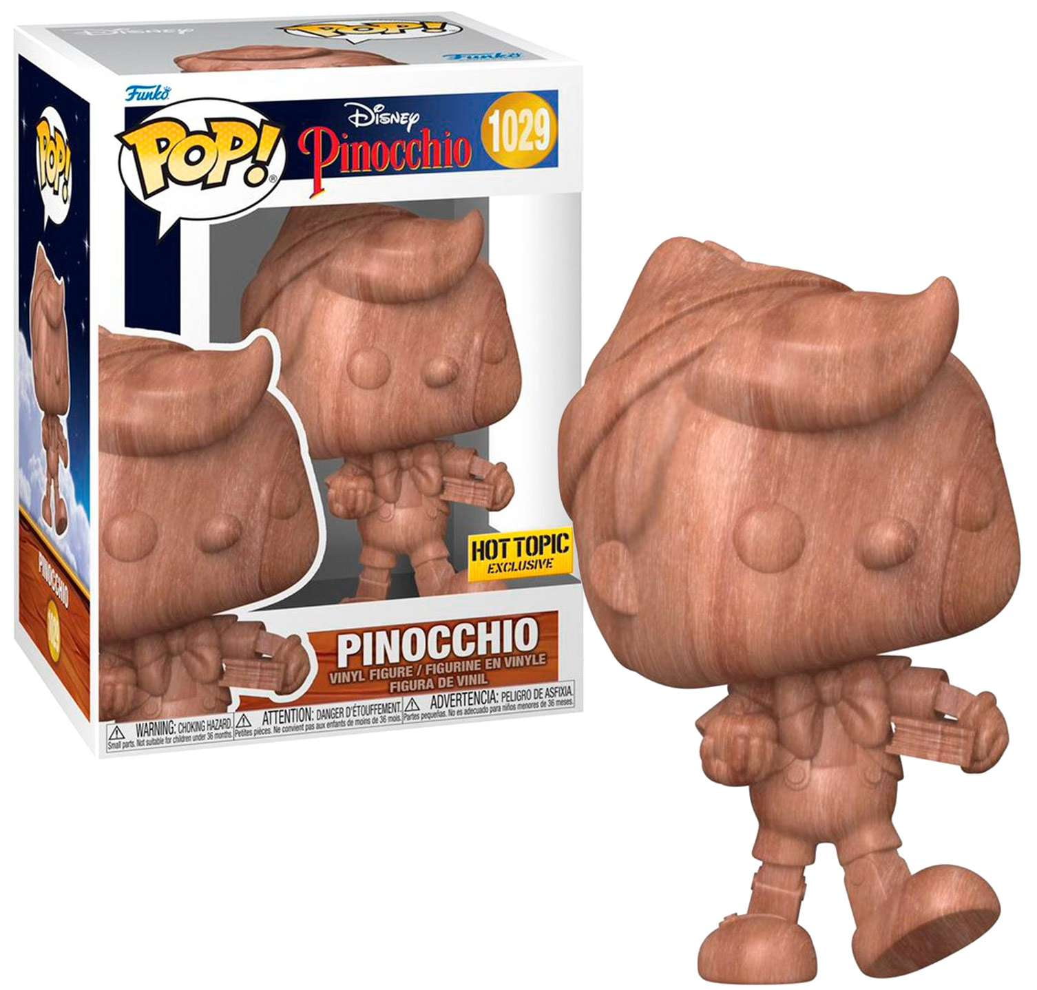 Funko Pop Disney 1029 Pinocchio Hot Topic Exclusive Vinyl Figure