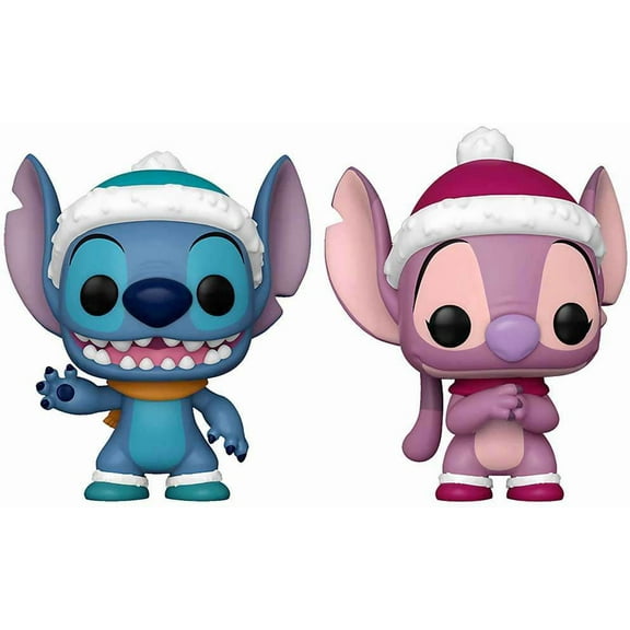 POP Funko Disney Lilo Stitch Stitch Angel Vinyl Figure 2 Pack Hot Topic Exclusive
