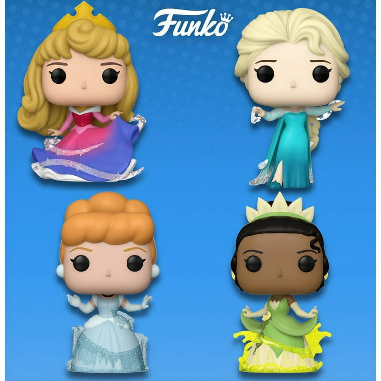 Funko Pop! Disney: Disney 100 4 pack (Aurora/ Elsa/ Cinderella/ Tiana)
