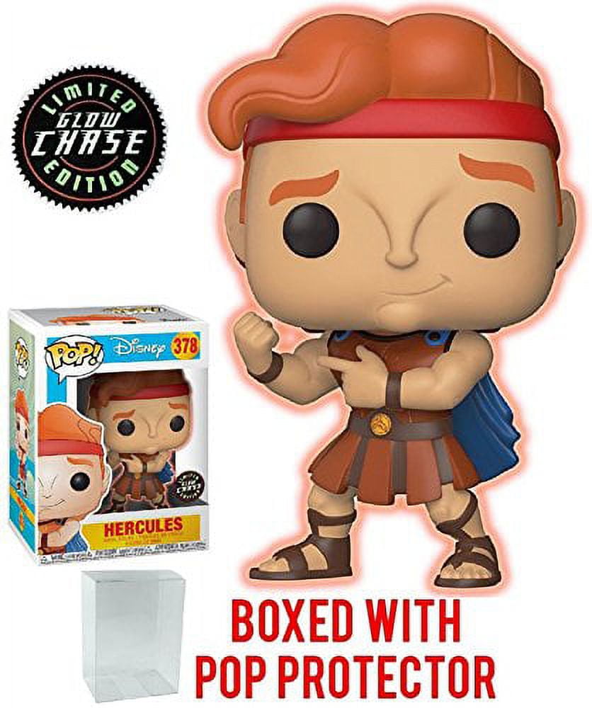 Funko Pop! Disney: Hercules - Hercules CHASE Variant Limited Edition Vinyl Figure (Bundled with Pop Box Protector Case)