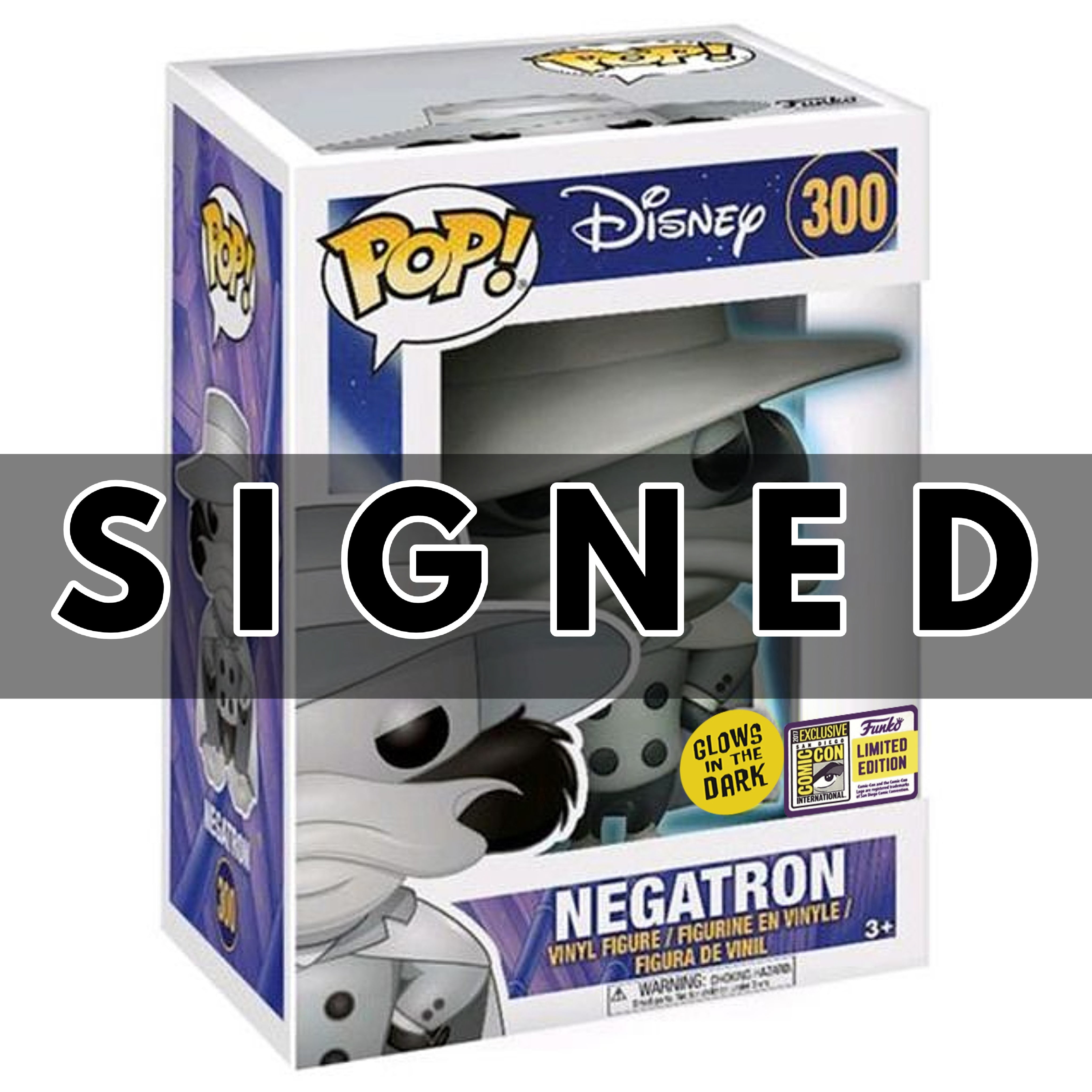 Funko Pop! Disney Darkwing Duck #300 Negatron Glow in the Dark SDCC ...
