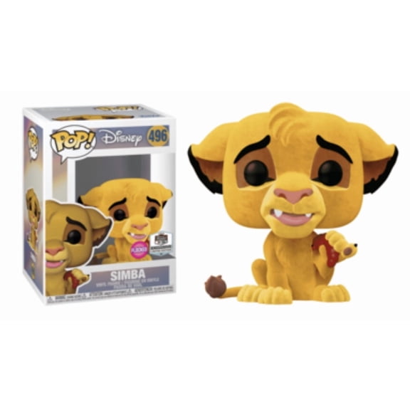 Funko Pop! Disney Simba 496 Flocked Exclusive Vinyl Figure