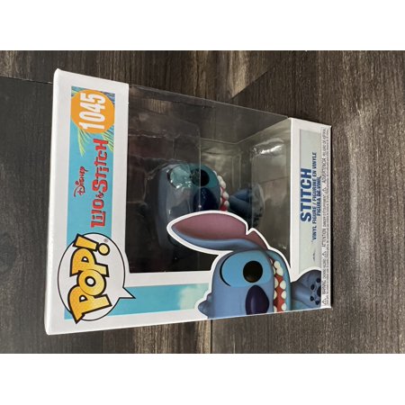 Funko Pop! Disney: Smiling Seated Stitch Vinyl Figure 1045 + Protector
