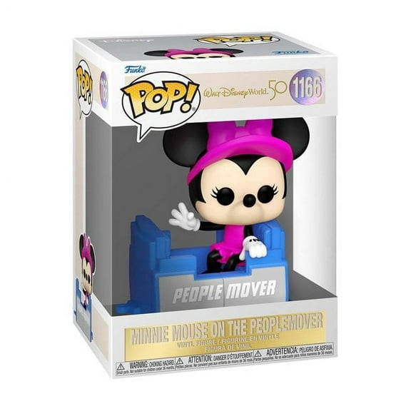 Funko Pop! Disney: Walt Disney World 50th - Minnie Mouse on The People Mover, Multicolor