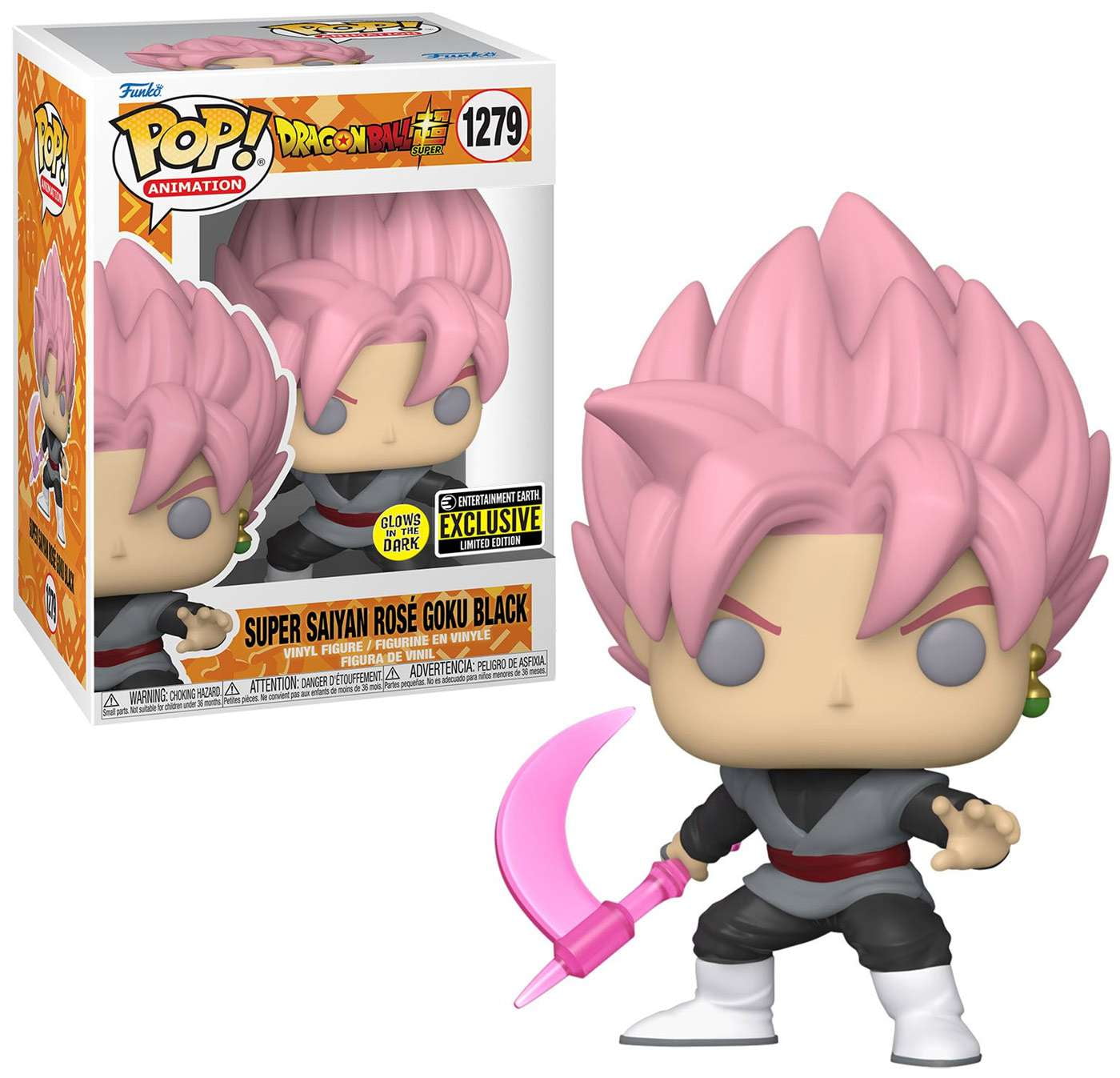 Funko pop lot exclusive hotsell super Rosegold goku glow in the dark