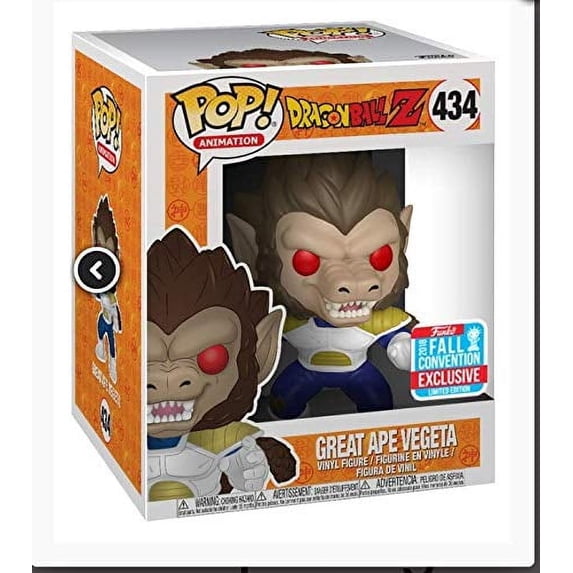 Funko Pop! Dragon Ball Z Great Ape Vegeta NYCC Exclusive Sticker, #434 ...