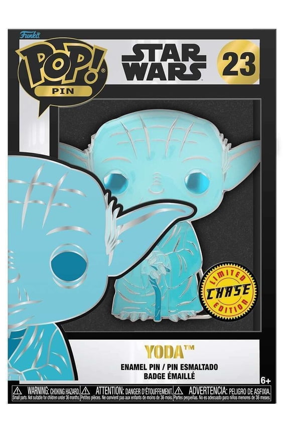 Funko Pop Enamel Pin Yoda #23 Limited Edition Chase Blue Star Wars Disney