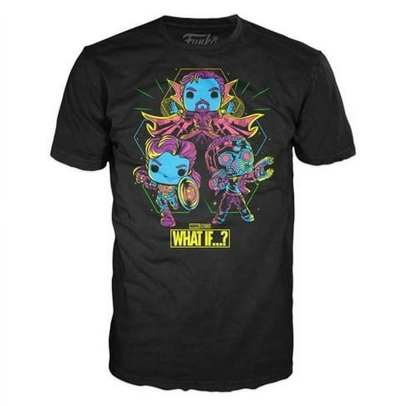 Funko Pop! Exclusive Marvel Studios "What if?" Unisex T-Shirt Men & Women - X-Large