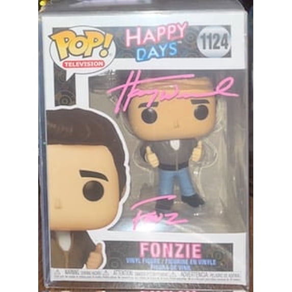 Funko Pop Fonzie Happy Days Vinyl Figure 1124 Signed Beckett COA